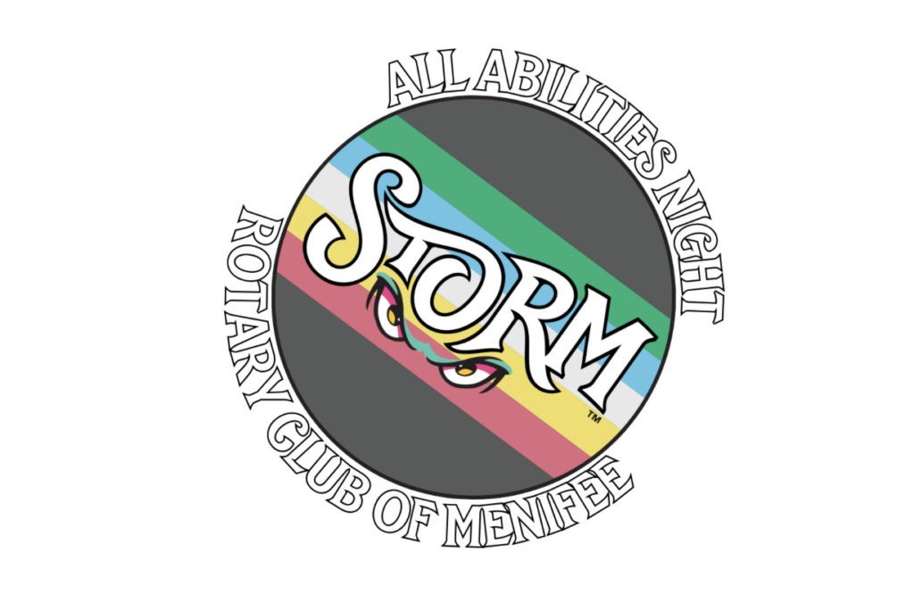 An image of the Lake Elsinore Storm logo. It's altered to reflect the All Abilities game on April 21.